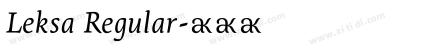 Leksa Regular字体转换